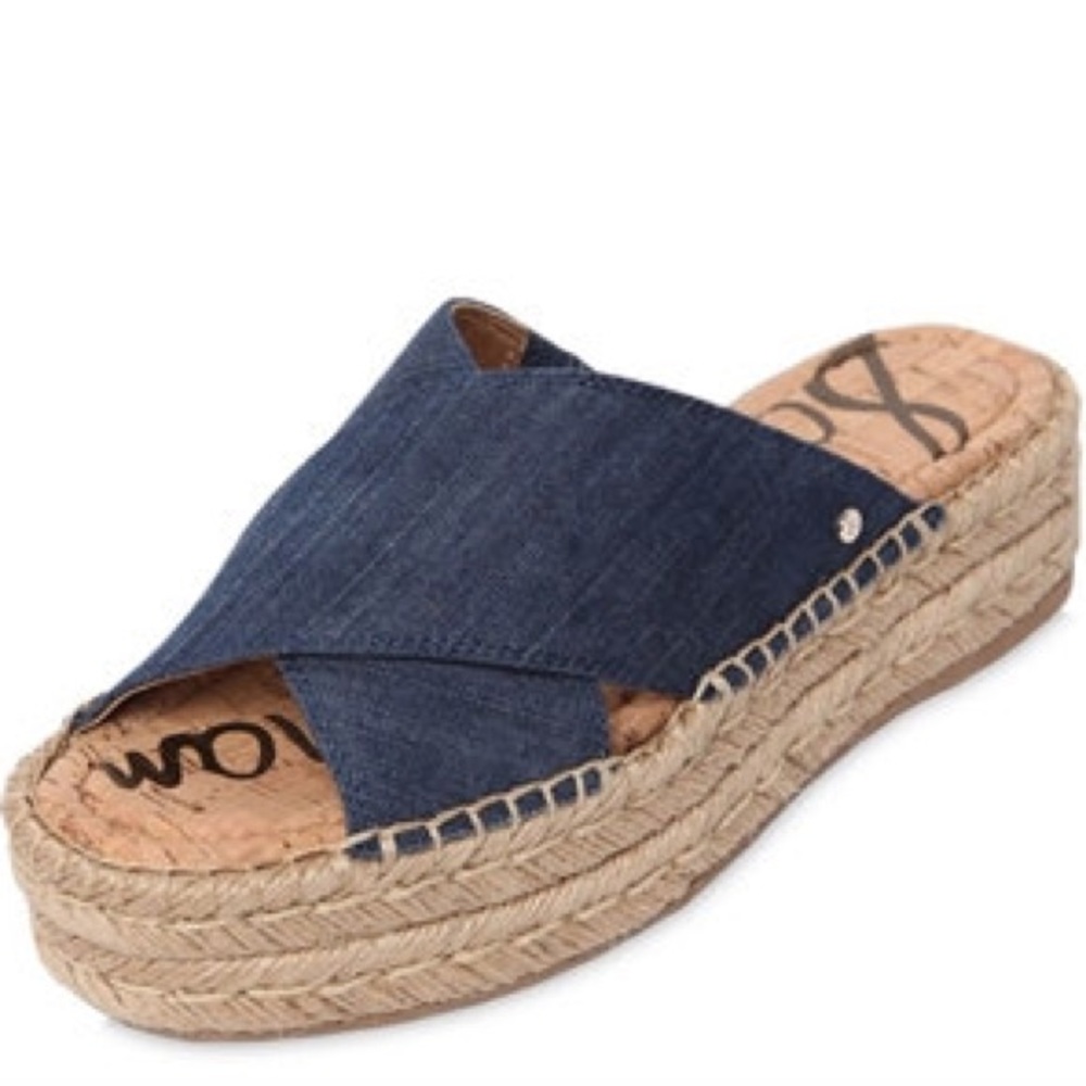 Sam Edelman Denim Platform Sandals
